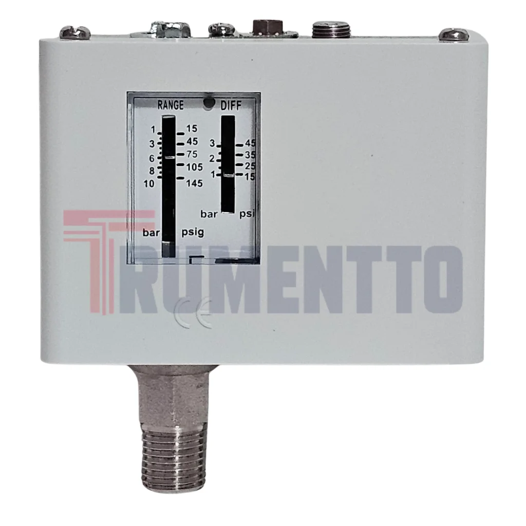 Presostato Alta Presion MADTECH LF55 vista frontal industrial