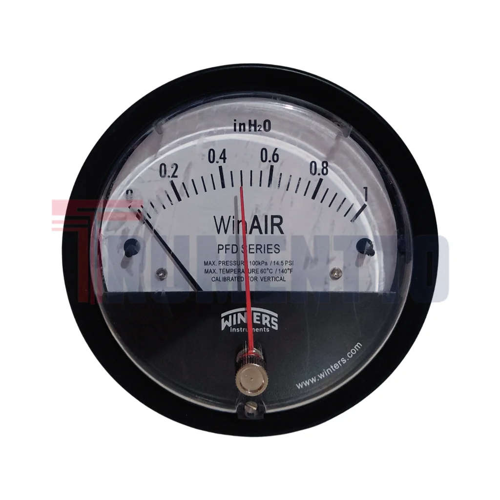 Manometro diferencial WINTERS PFD monitoreo de filtros industriales